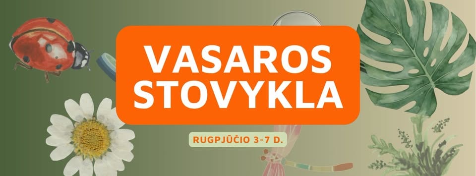 Vaikų vasaros stovykla VDU Botanikos sode