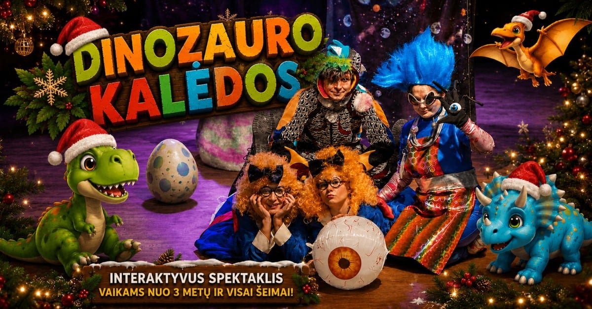 Vaikams - šventinė premjera ''Dinozauro Kalėdos''