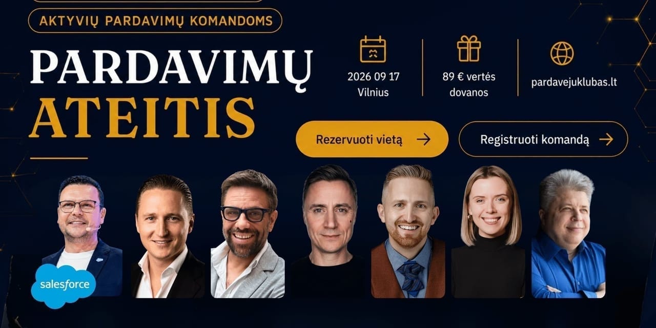 PARDAVIMŲ ATEITIS: Įvaldykite AI pardavimams, procesams, verslo augimui