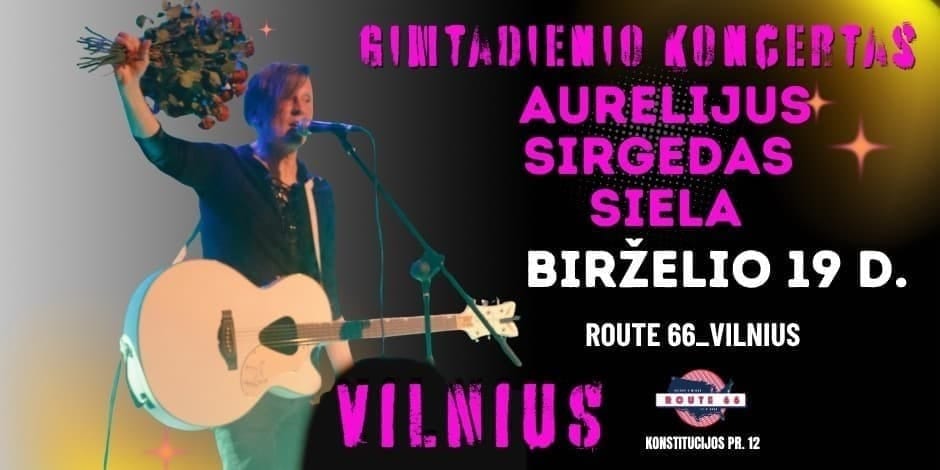Aurelijus Sirgedas gimtadienio akustinis koncertas Vilniuje!