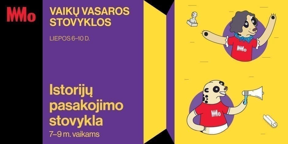 Istorijų pasakojimo stovykla 7–9 m. vaikams MO muziejuje