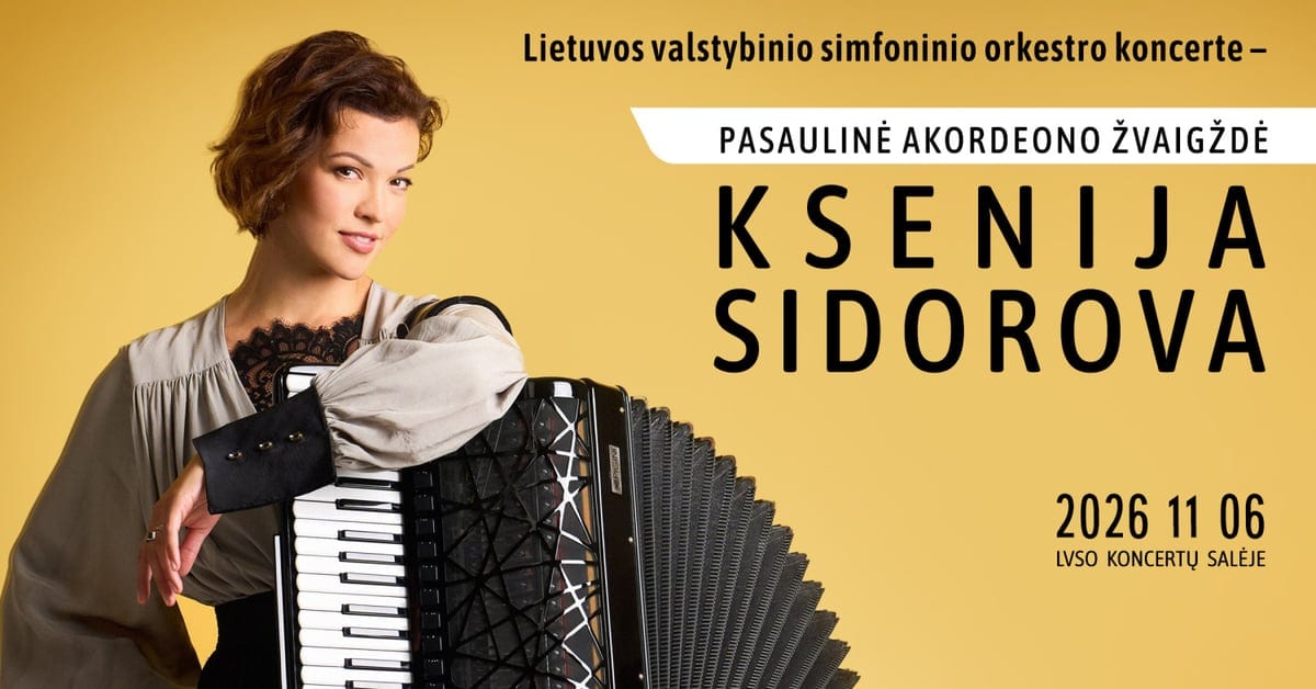 Global accordion star KSENIJA SIDOROVA at the LVSO concert