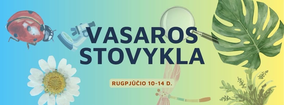 Vaikų vasaros stovykla VDU Botanikos sode