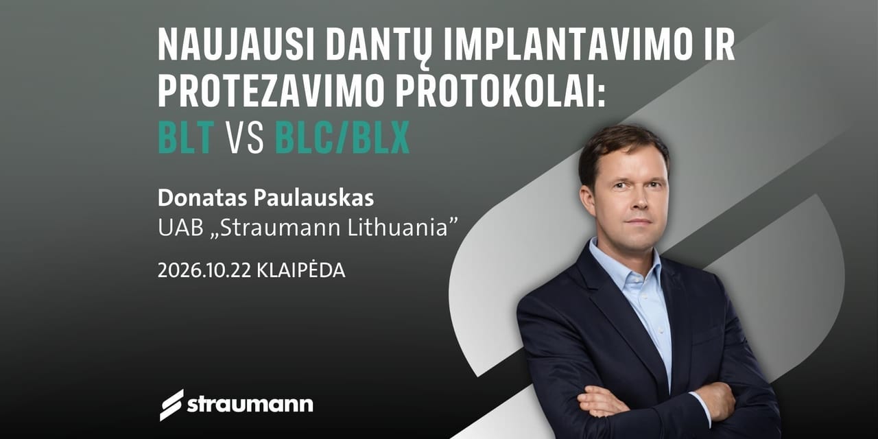 K10428 Naujausi dantų implantavimo ir protezavimo protokolai: BLT vs BLC/BLX