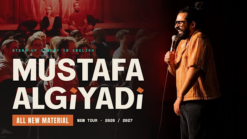 Stand-up komedija anglų kalba • Nauja medžiaga su Mustafa Algiyadi • Vilnius