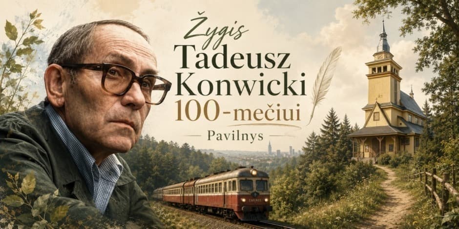 Žygis Pavilnyje skirtas paminėti T. Konwicki 100-ąsias gimimo metines