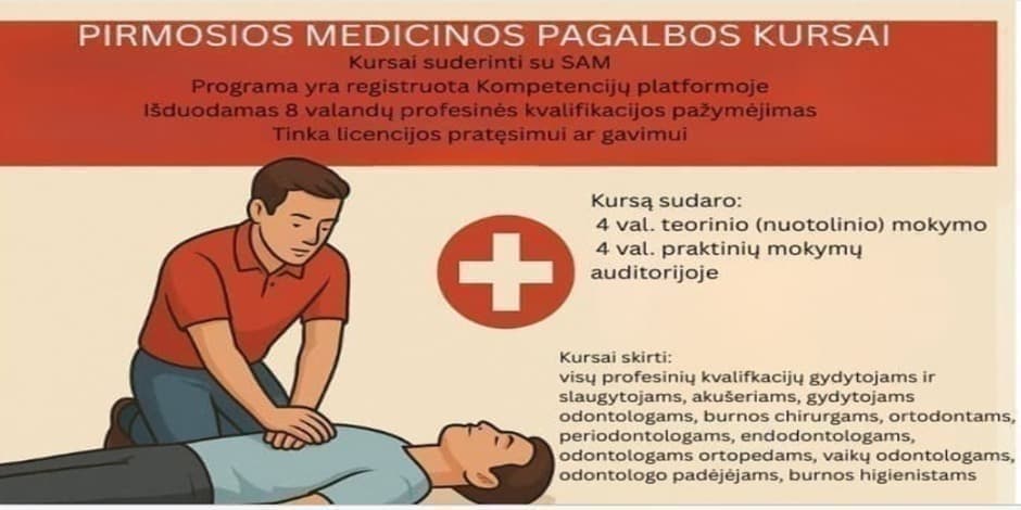 Pirmosios medicinos pagalbos kursai