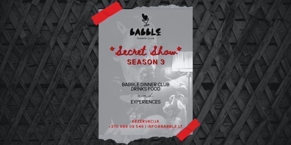 Babble Dinner Club | Secret Show | 09.25