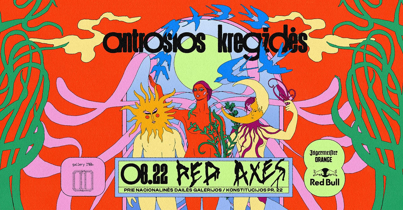 Antrosios kregždės :: red axes