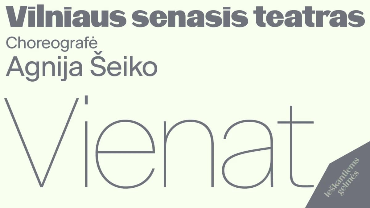 Šokio spektaklis „VIENAT“ režisierė ir choreografė Agnija Šeiko