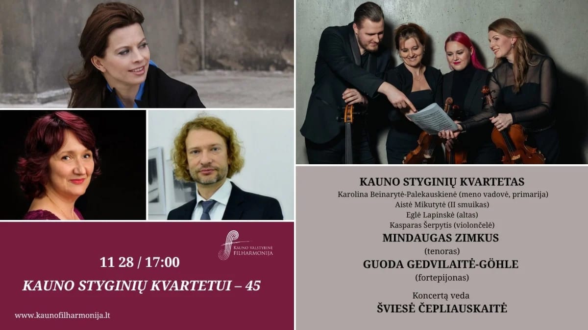 Kauno styginių kvartetui – 45