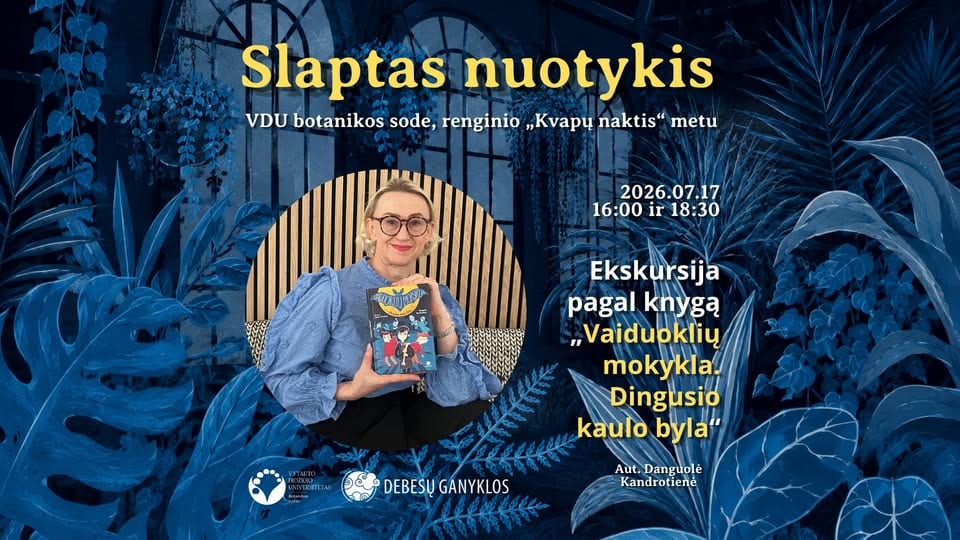 Secret Adventure: a tour based on the book "Vaiduoklių mokykla. Dingusio kaulo byla"