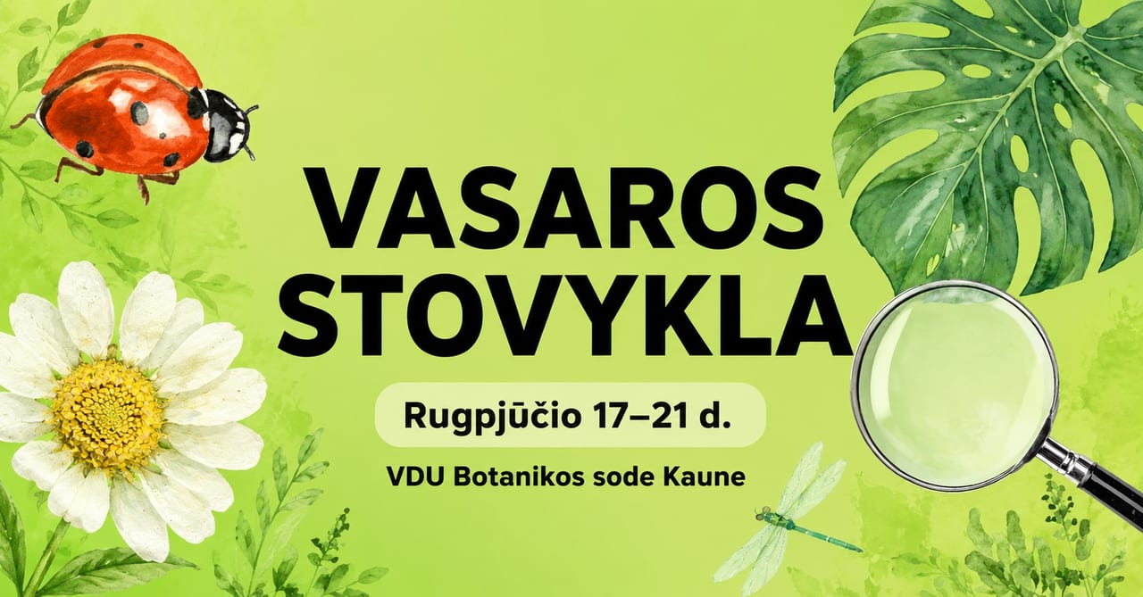 Vaikų vasaros stovykla VDU Botanikos sode