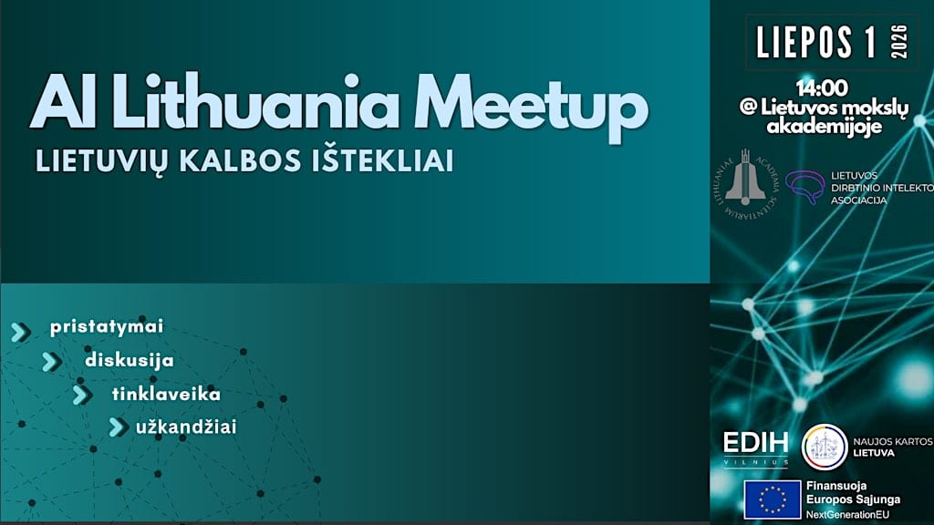 AI Lithuania Meetup: Lietuvių kalbos ištekliai