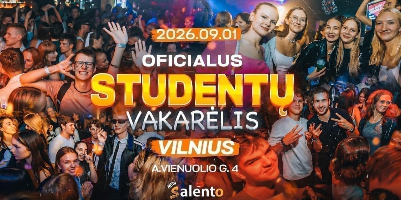 Oficialus studentų vakarėlis 2026