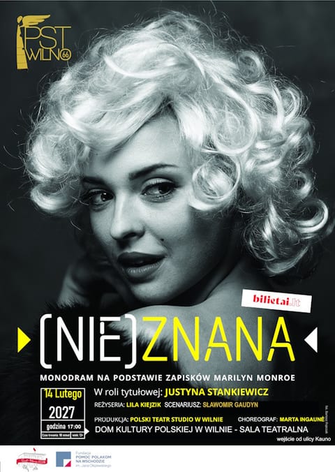 Muzikinis spektaklis "(Ne)Žinoma", Pagal M.Monroe užrašus, rež. Lilija Keizik