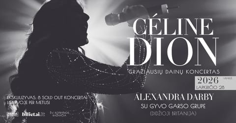Gražiausių CELINE DION dainų koncertas I atlieka Alexandra Darby su gyvo garso grupe I Vilnius