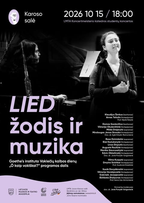 Koncertas „lied žodis ir muzika“