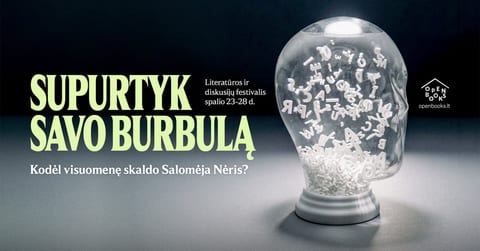 Pagrindinės OPEN BOOKS festivalio dienos bilietas su ''Literatūriniais pusryčiais''