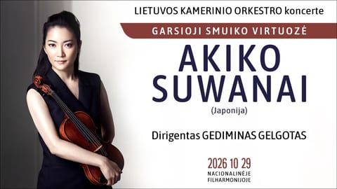 LKO koncerte – garsioji smuiko virtuozė AKIKO SUWANAI