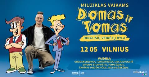 Miuziklas vaikams ''Domas ir Tomas: dingusių veikėjų byla''