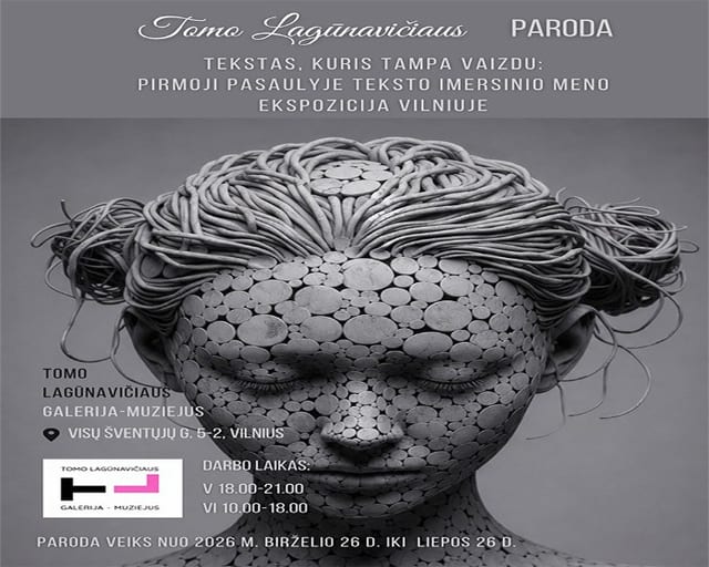 Text that becomes image: The World's First Text immersive art exhibition in Vilnius