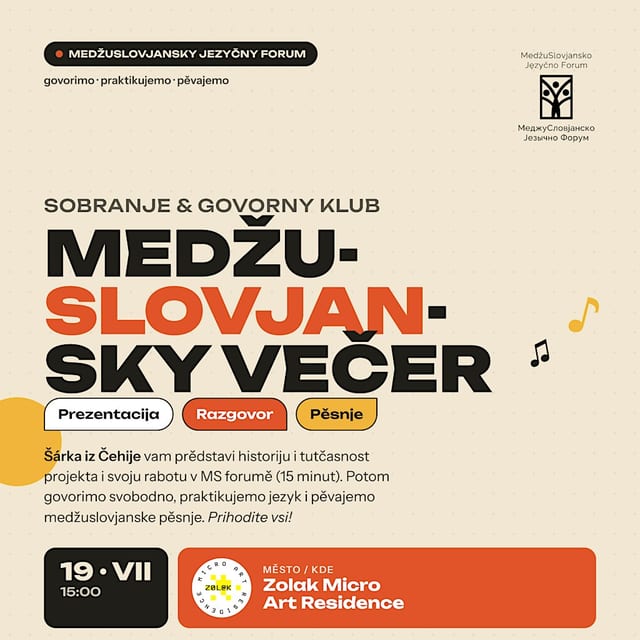 Medžuslovjansky večer: Šárka + govorny klub