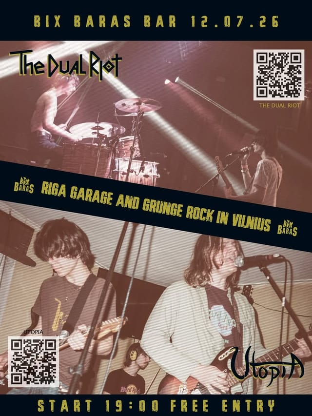 Bix baras gyvai: //the dual riot //utopia
