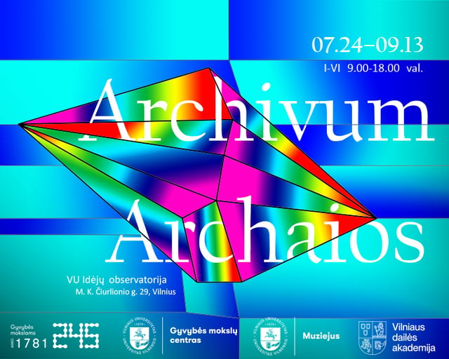 Exhibition "Archivum archaios" at the VU Ideas Observatory
