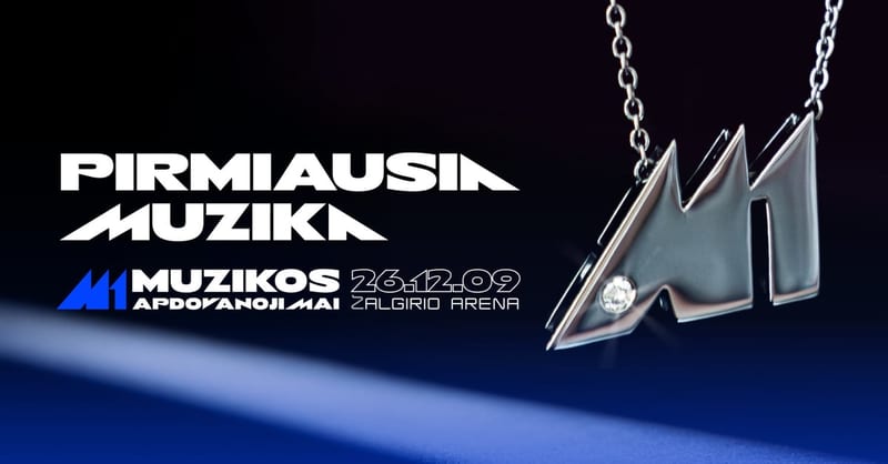 M1 muzikos apdovanojimai 2026