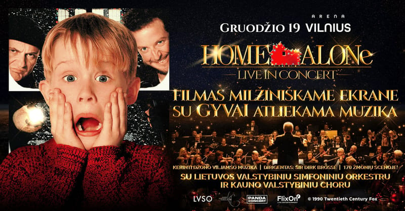 Home Alone Live in Concert su Lietuvos valstybiniu simfoniniu orkestru ir Kauno valstybiniu choru