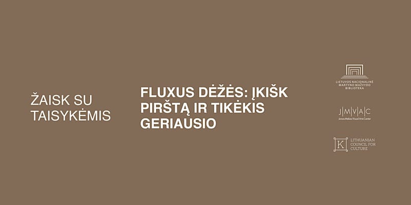 Fluxus dėžės: įkišk pirštą ir tikėkis geriausio