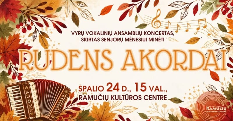 Vyrų vokalinių ansamblių koncertas „Rudens akordai“