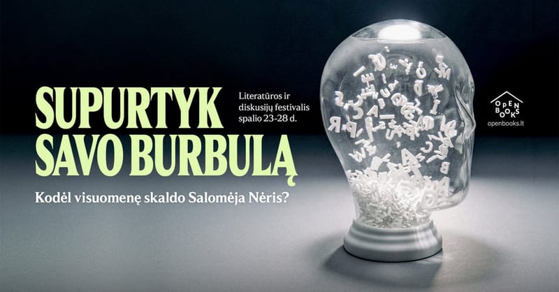 Pagrindinės OPEN BOOKS festivalio dienos bilietas su ''Literatūriniais pusryčiais''