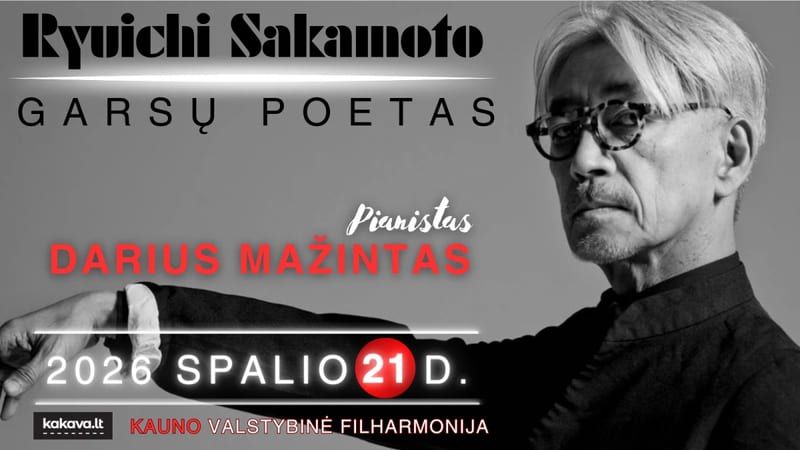 Ryuichi sakamoto - garsų poetas