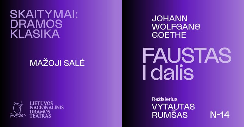 SKAITYMAI: DRAMOS KLASIKA. J. W. Goethe ''Faustas''. I dalis, rež. Vytautas Rumšas