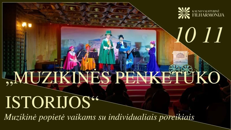 Muzikinė popietė vaikams su individualiais poreikiais „muzikinės penketuko istorijos“