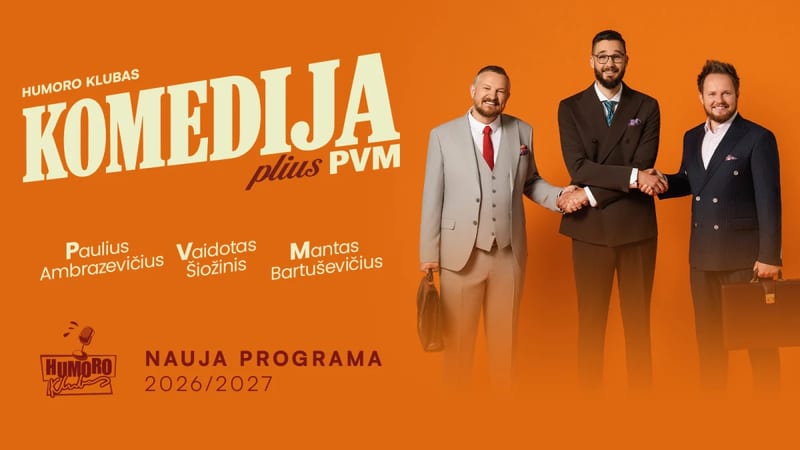 „Humoro klubas“ su programa „Komedija plius PVM“