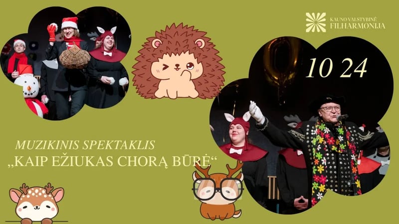 Muzikinis spektaklis „kaip ežiukas chorą būrė“