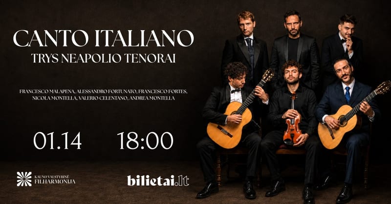 Canto Italiano. Trys Neapolio tenorai.